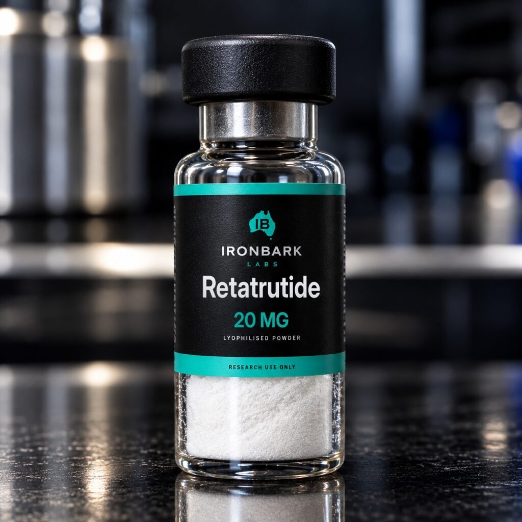 Ironbark Labs retatrutide 20mg research vial